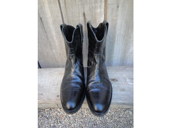 Stivaletti Ann Tuil in pelle nera Nero - vista 6