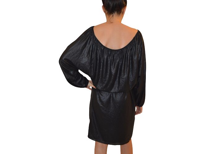 Robe Cocktail BCBG Max Azria Noire Sans Manches - Taille 2, Neuve, Découpe Eren