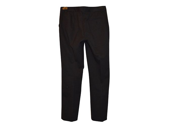 Henry Cotton's Wollmischung Hose Grau Schwarz - Ansicht 2