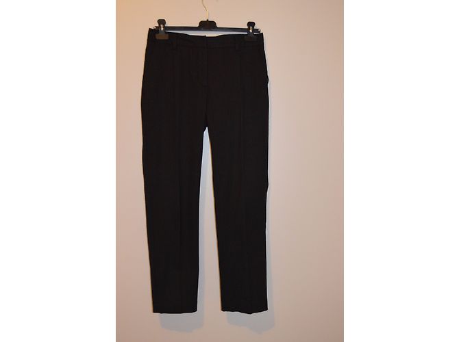 Henry Cotton's Wollmischung Hose Grau Schwarz - Ansicht 3