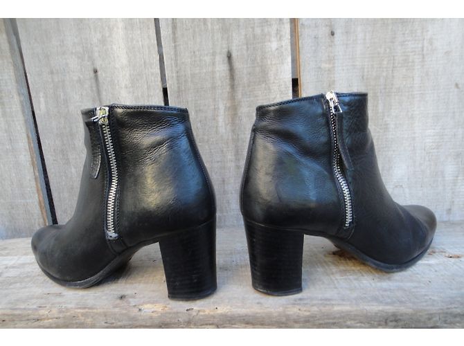 Stivaletti Heschung Erin in pelle nera Nero - vista 5