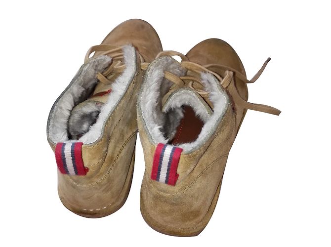Botas Pepe Jeans de camurça e pele de cervo Caramel Caramelo - vista 2