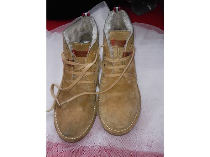 Botas Pepe Jeans de camurça e pele de cervo Caramel Caramelo - vista 5