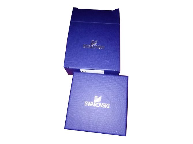 Pendientes Swarovski Swan Plata - vista 2