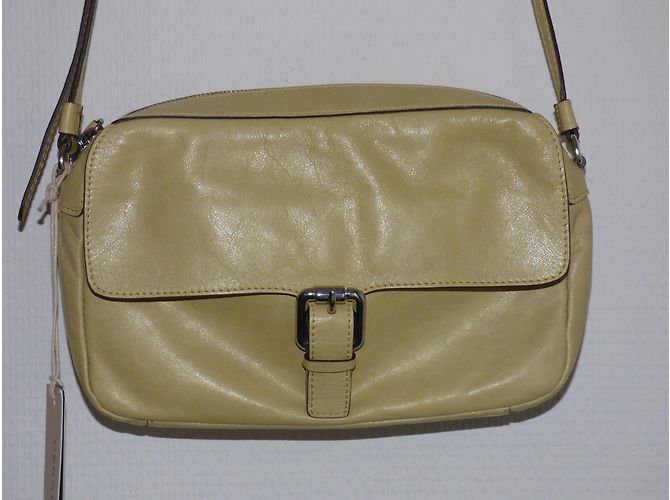 Pochette Candle in pelle gialla Gerard Darel Giallo - vista 15