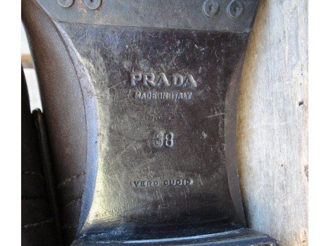 Prada Lederstiefel Braun - Ansicht 10