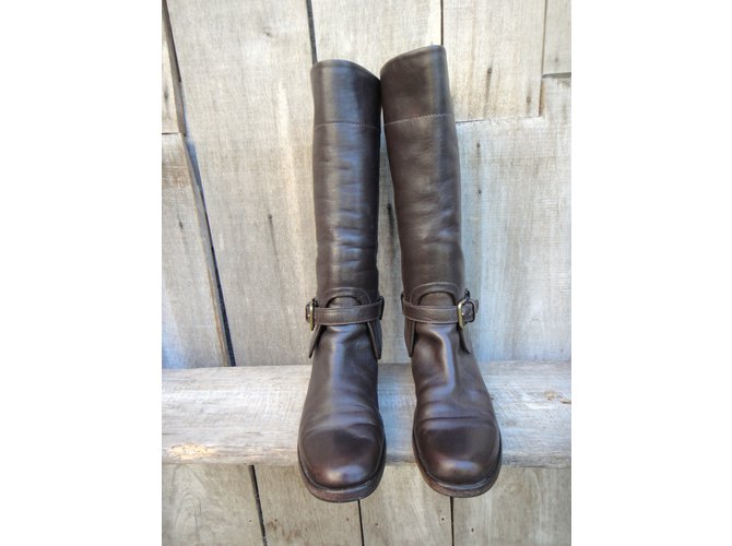 Prada Lederstiefel Braun - Ansicht 6