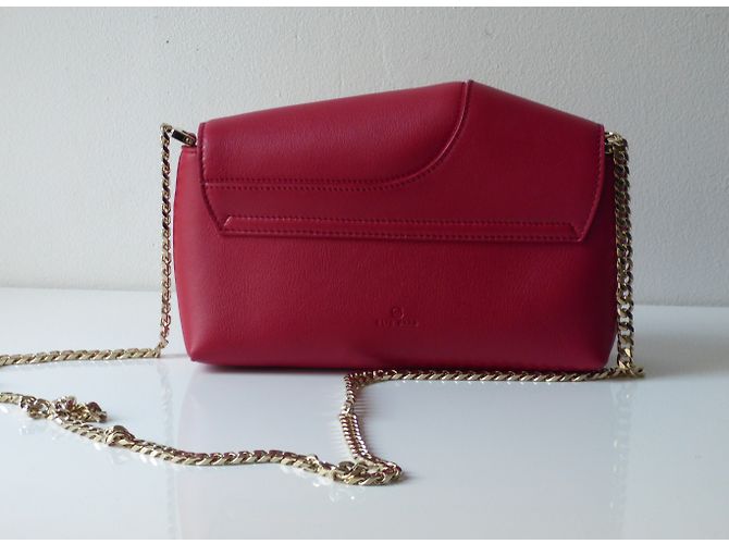 Bolso bandolera mini Elie Saab rojo piel Roja - vista 14