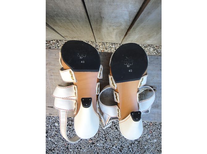 Sandali Free Lance Farrah 7 Sandalstitc in pelle Eggshell Bianco sporco - vista 5