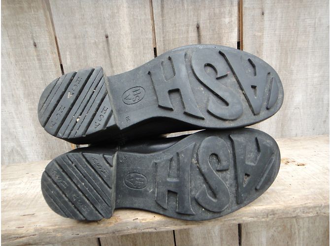 Stivali biker Ash in pelle nera Nero - vista 7
