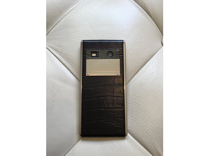 No Brand Vertu Aster Diamonds Black Alligator Negro - vista 11