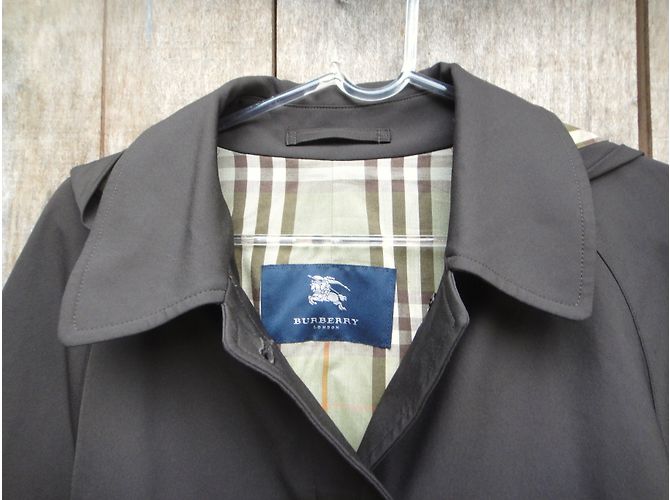 Gabardina Burberry London Chocolate - vista 6