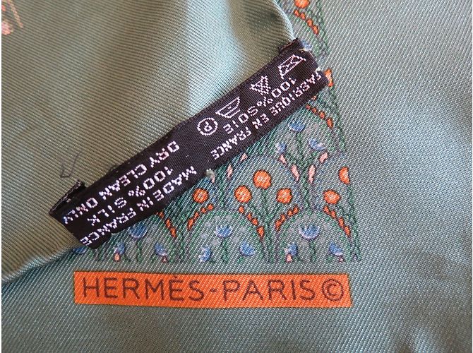 Hermès Lenços Verde oliva - vista 2