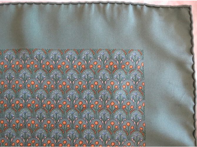 Hermès Lenços Verde oliva - vista 5