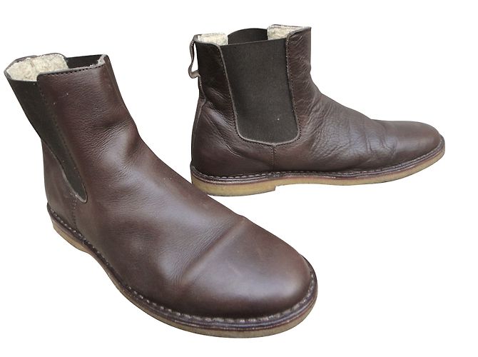 Apc Leather Boots Dark Brown 41FR - view 2