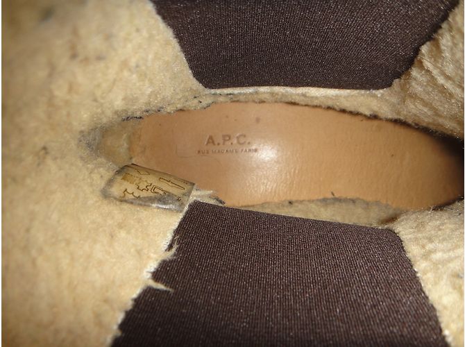 Apc Leather Boots Dark Brown 41FR - view 7