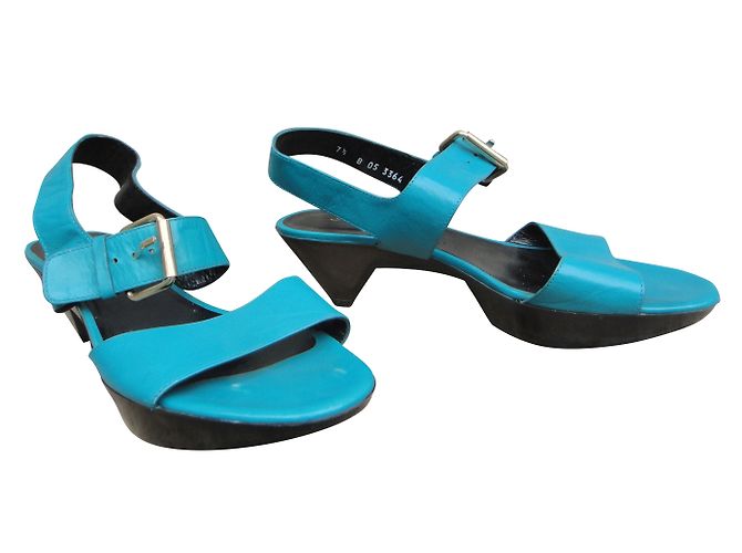 Sandali Robert Clergerie in pelle blu - vista 2