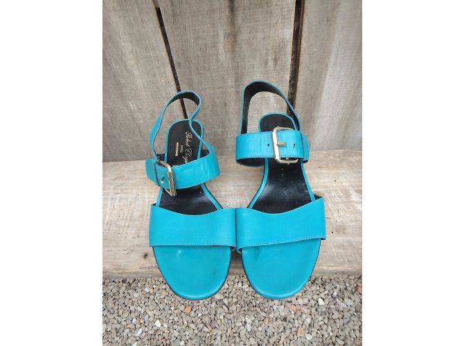Sandali Robert Clergerie in pelle blu - vista 6