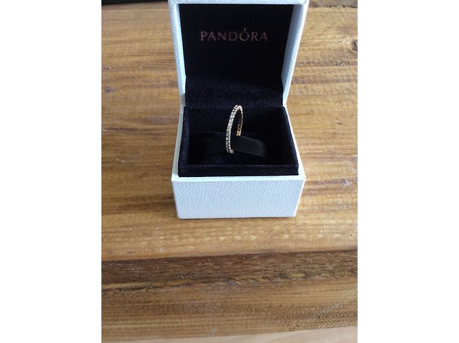 Pandora Ring mit Strass aus goldenem Metall Größe 52 - Ansicht 3