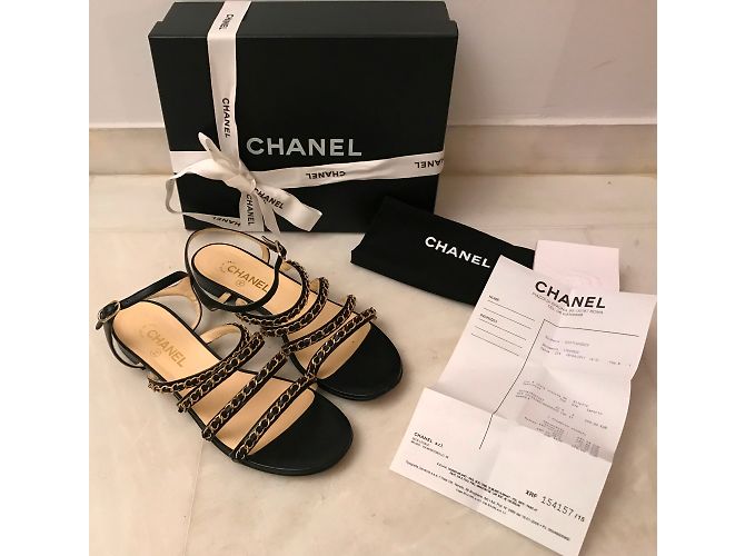 Chanel Sandalen Schwarz - Ansicht 2