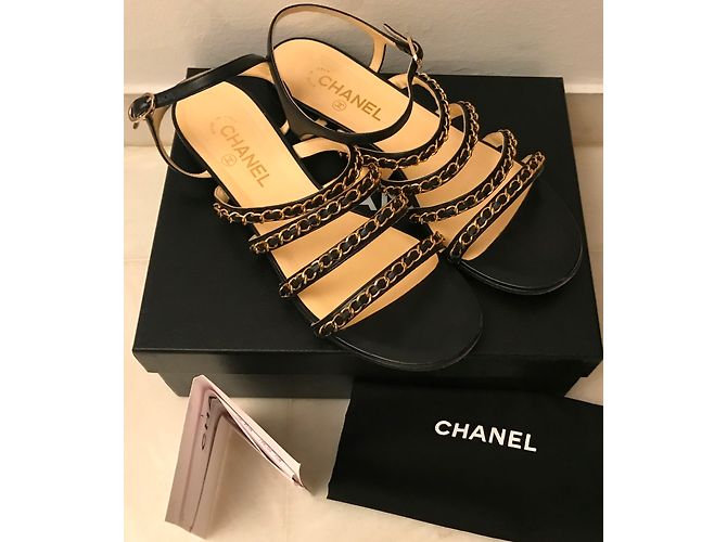 Chanel Sandalen Schwarz - Ansicht 3