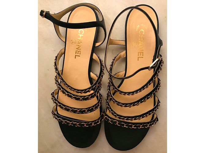 Chanel Sandalen Schwarz - Ansicht 4