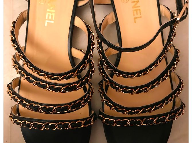 Chanel Sandalen Schwarz - Ansicht 5