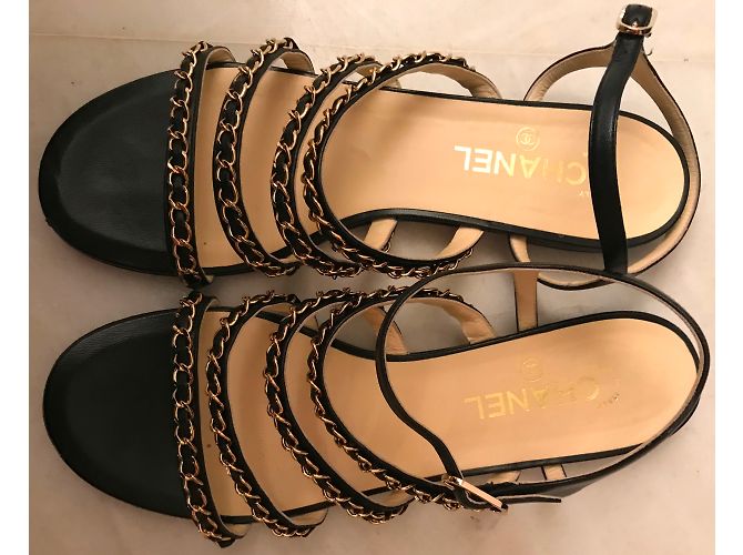 Chanel Sandalen Schwarz - Ansicht 6