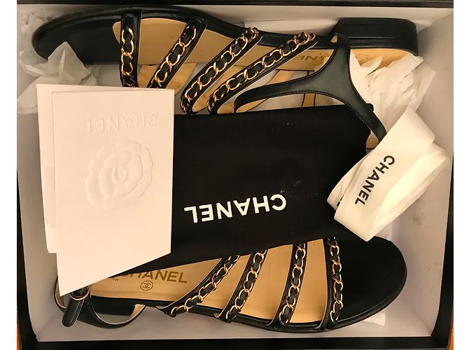 Chanel Sandalen Schwarz - Ansicht 8