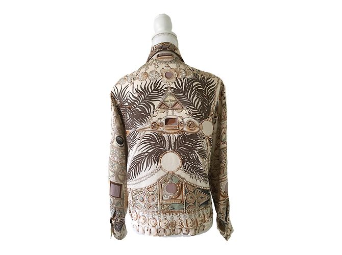 Hermès blusa Bege - vista 2