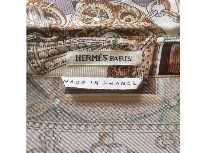 Hermès blusa Bege - vista 6