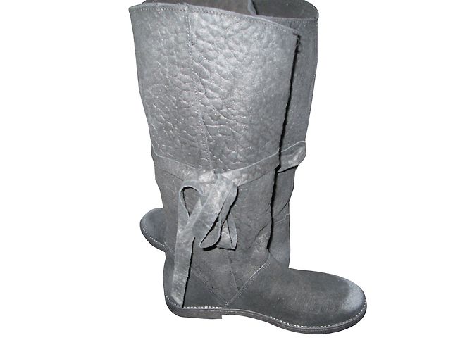 Autre Marque Botas Lucia Papucei de cuero negro - vista 2