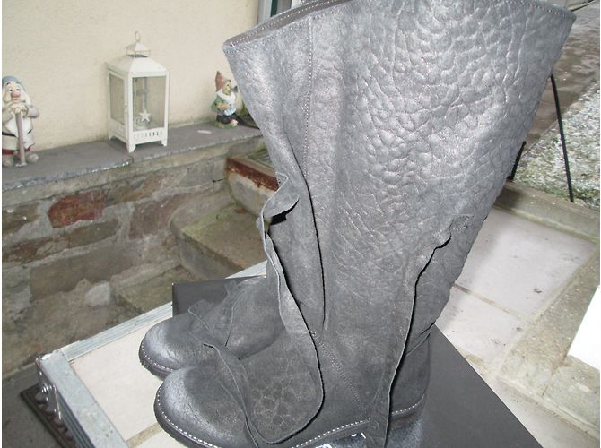 Autre Marque Botas Lucia Papucei de cuero negro - vista 4
