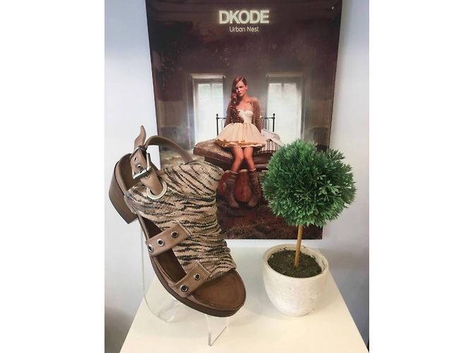 Autre Marque DKODE Sandalen aus Leder Zebra Muster 5.5cm Absatz Zebra-druck - Ansicht 7