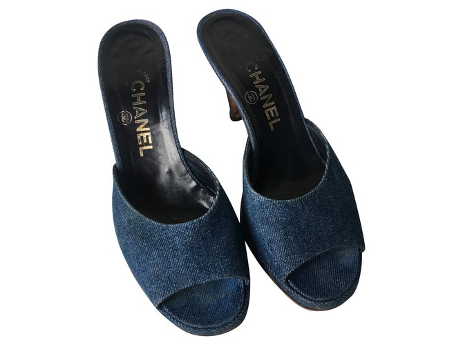 Sandali Chanel Blu - vista 2
