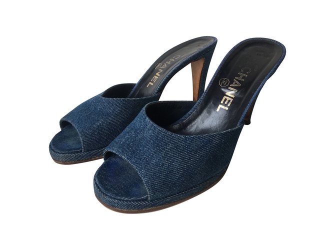 Sandali Chanel Blu - vista 3