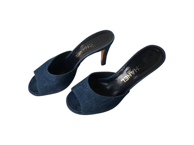 Sandali Chanel Blu - vista 4