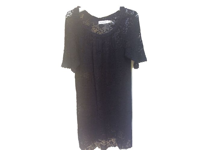 Vestido de encaje de algodón negro Isabel Marant - vista 2