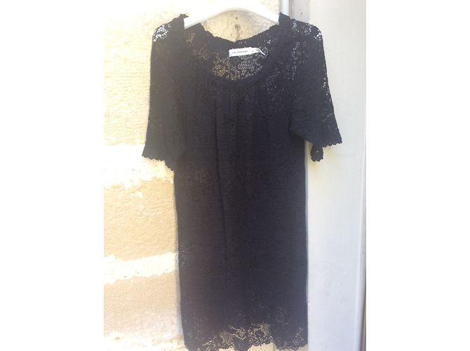 Vestido de encaje de algodón negro Isabel Marant - vista 3