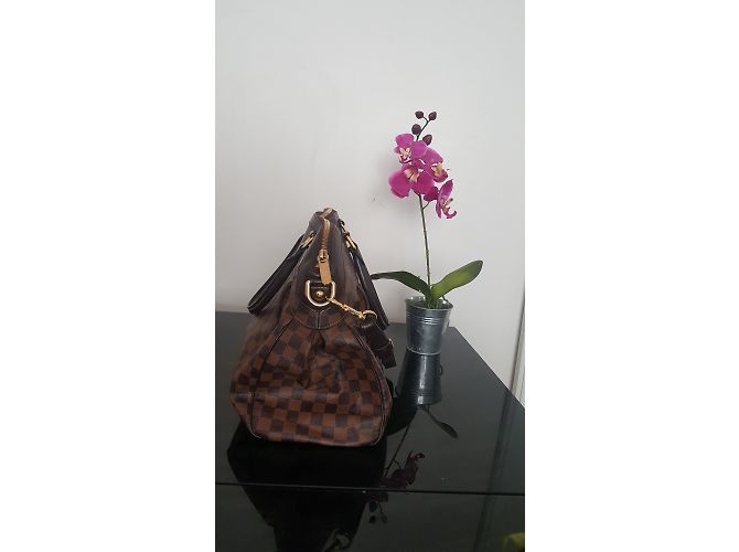 Louis Vuitton Borsa Trevi PM Marrone Scuro Tela - vista 5