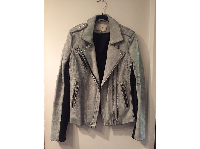 Iro Pero Lederjacke aus Lammleder grau - Ansicht 3