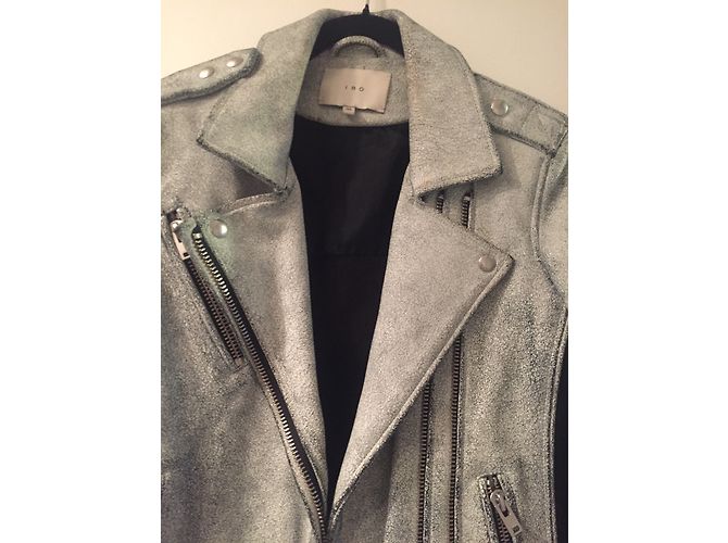 Iro Pero Lederjacke aus Lammleder grau - Ansicht 5