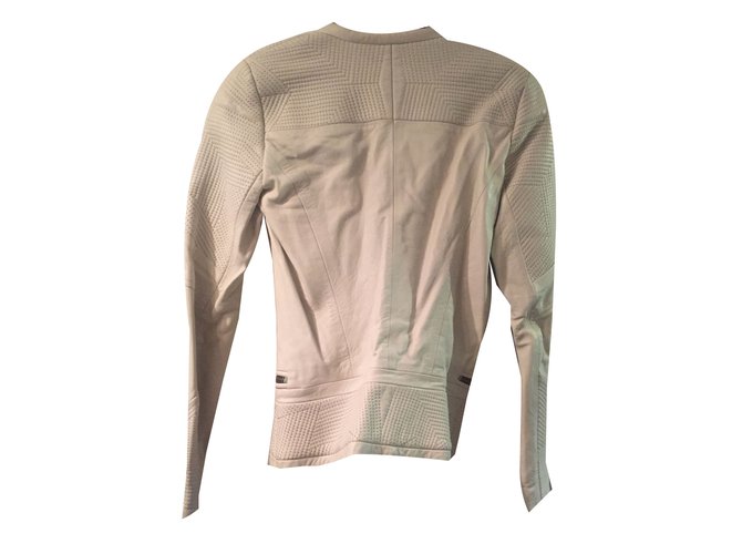 Iro Lederjacke Perfecto Eggshell Aus weiß - Ansicht 2