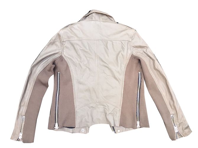 Iro Biker Jacke aus Lammleder Caramel Grösse 38 Karamell - Ansicht 2