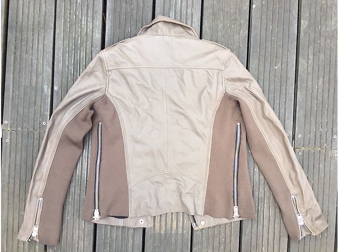 Iro Biker Jacke aus Lammleder Caramel Grösse 38 Karamell - Ansicht 7
