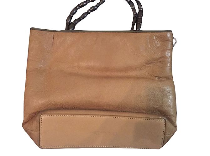 Borsa a mano Christian Dior in pelle beige - vista 2