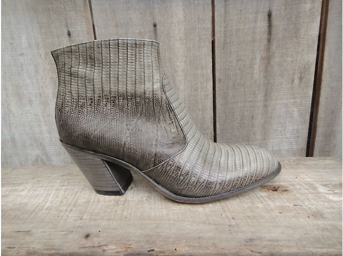 Botas Free Lance Demy 7 de piel gris - vista 3