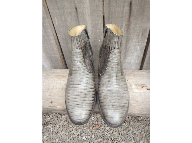 Botas Free Lance Demy 7 de piel gris - vista 5