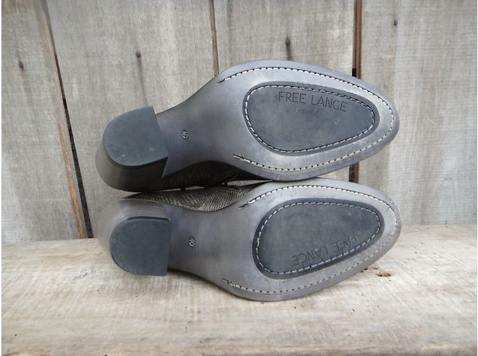 Botas Free Lance Demy 7 de piel gris - vista 7