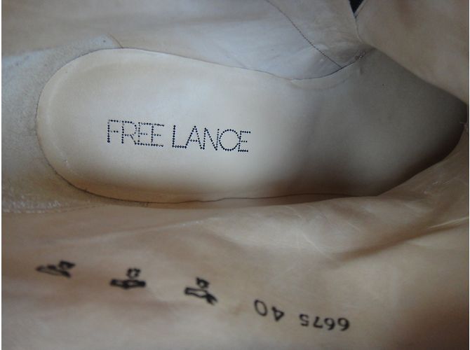 Botas Free Lance Demy 7 de piel gris - vista 8